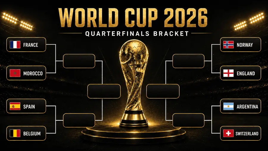 Toernooischema kwartfinales WK 2026
