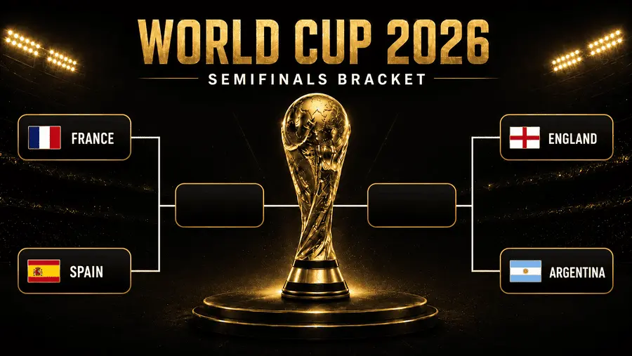 Tabellone delle semifinali dei Mondiali